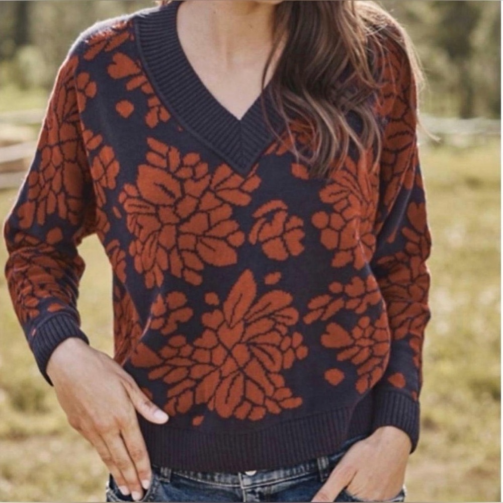 Garnett Hill Everly Jacquard Sweater